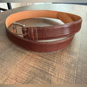Martin Dingman Tan/Cognac Gen Lizard Belt
Dress or Casual, Unused or NWOT sz. 34